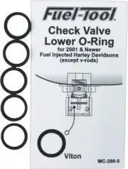 FUEL TOOL 2004-2007 FLHRS Road King Custom Harley Davidson CHECK VALVE LOWER O-R