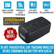 Elinz 3G GPS Tracker Real Live Tracking Wireless Device 20000mAh Big Battery MTK 6261D