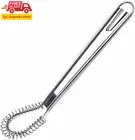 Best Utensils Stainless Steel Mini Egg Whisk Beater Handheld Milk Frother Foamer