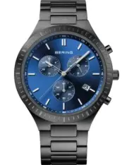 Bering 11743-727 Classic Titanium Chronograph Mens Watch 40mm 5ATM