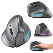 Wireless Vertical Ergonomic Mouse Bluetooth Silent Mouse 3200DPI RGB LED Mice