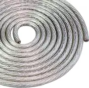 Conext Link 25ft Full 1/0 Gauge AWG Power Cable Wire Tinned OFC Copper Ground Clear Silver