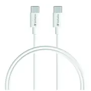 Verbatim 66586 CHARGE SYNC USB-C TO USB-C CABLE 1M - WHITE [66586]