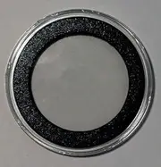 Air-Tite (25) 39mm Black Ring Coin Holder Capsules for 1oz Silver & Copper Rounds Casino Chips