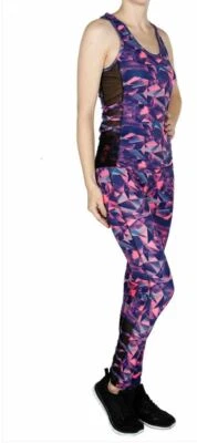 Neon Geometric Activewear Set Womens L/XL