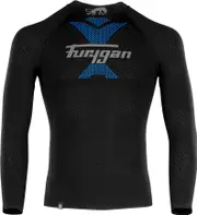 Furygan Active 37.5, functional shirt , color: Black/Grey/Blue , size: M-L