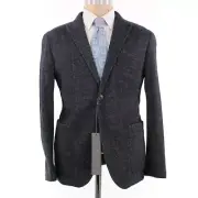 Boglioli NWT Wool Blend Wear Sport Coat Size Medium in Blueish Grays Melange