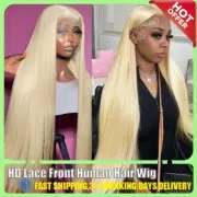 13x6 Pre Plucked Hd Transparent 613 Straight Lace Frontal Human Hair Wig 30 Inch