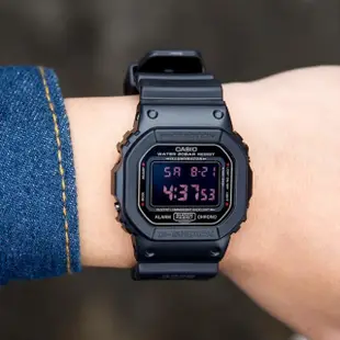 【CASIO 卡西歐】G-SHOCK 神秘暗黑經典潮流概念錶(黑-DW-5600MS-1DR)