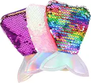 [Yardenfun] Mermaid Coin Purse Boys and Girls Bag Sequin Design Crossbody Bag for Girls