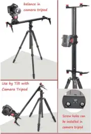 Camera Track Dolly Slider Video Stabilizer Stabilization Rail System Camera Phot