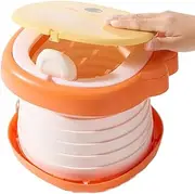 Portable Toilet,Toilet Seat, Foldable Flip Lid Travel Potty, Cute Toddler Potty,for Going Out for Outdoor, with Storage Bag, Garbage Bag, Absorbent Sand,Lemon Yellow