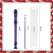 Eastar Soprano Recorder Instrument for Kids Students Beginners, German fingering C Key Recorder Instrument - Purple