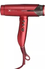 GAMMA + XCell Professional Ultra Light weight Red - Quiet Hair Dryer - BRAND NEW