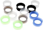 [Generic] Dickly 12pcs Flexible Silicone Ear Tunnel Plugs Expander Stretching Body Kit