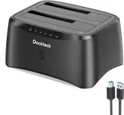 Hard Drive Docking Station, USB 3.0 to SATA Dual Bay External Hard Drive Station