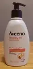 Aveeno Creamy Moisturizing Oil Nourishes Dry Skin Non Greasy 12 oz New