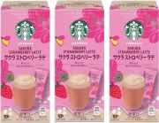 Starbucks Sakura Strawberry Latte Japan Limited 4 Sticks Nestle Instant Coffee