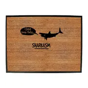 Animal Sharkasm - Funny Novelty Doormat Man Cave Floor mat