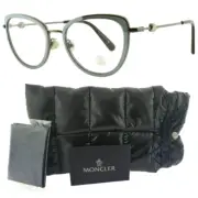 NEW!! MONCLER ML5148 012 Dark Ruthenium Cat Eye Full Rim Womens Optical Frame