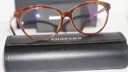 Chopard New Eyeglasses Havana Gold Crystal VCH242S OG14 55 15 135