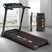 [Black Lord] Foldable Treadmill Running Machine 3.5 HP, Electric Fitness Equipment Walking Pad for Exercise Jogging Hiking Workout Aerobic Home Gym Office Commercial, Onyx ZT-3, Black