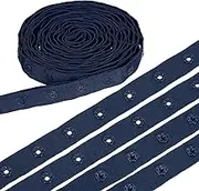 uxcell 8 Yard Snap Button Tape, Polyester Plastic Snap Button Trim, Sewing Press Stud Ribbon Replacement for DIY Craft Clothes Fabric Sewing, Blue