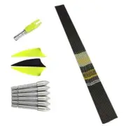 Archery ID4.2mm Carbon Arrows Shaft Vanes Recurve Bow LongBow 12Set