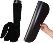 [Erioctry] 2 Pairs(4 Sheets) Boot Shaper Form Inserts Pads Black Plastic Thicken Long Automatic Stand Support Shaper Shoe Trees