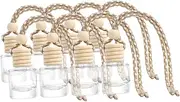 5sets Hanging Car Diffuser Perfume Supply Decorative Aroma Bottle Reusable Perfume Container 8pcs*5