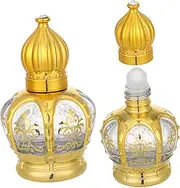 Beaupretty 2Pcs Refillable Roller Bottles Glass Essential Oil Perfume Sub Bottles Portable and Leak Design for Travel Aromatherapy and Personal Use