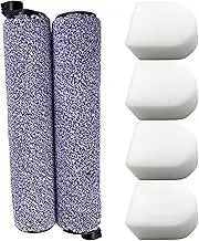 Dttery 2 Brush Rolls and 4 Foam Filters Replacement for Shark WD100 WD101 WD200 WD201 HydroVac Cordless Pro XL 3-in-1 Vacuum