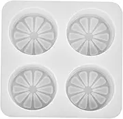 KONTONTY Quad Lemon Mold Artificial Plants Indoor Porcelain Tea Strainer Soap Base for Soap Making Mini Accessories Sponge Egg Sifter Tea Sachets Concrete Mold Tins Silica Gel White