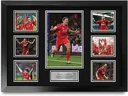 HWC Trading FR A2 Steven Gerrard Liverpool Printed Memorabilia Signed Autograph Photograph Display for Football Fans and Supporters - A2 Framed