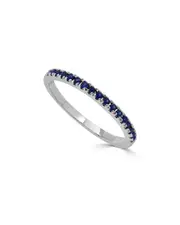 Sabrina Designs 14K 0.23 ct. tw. Sapphire Stackable Half-Eternity Birthstone Ring