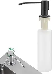 Soap Pump for Kitchen Sink - Kitchen Sink Soap Dispensers - Refillable Stainless Steel Decorative Dish Cleaner Holder Foam Pump for Bathroom