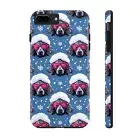 Snow Poodle Pink Sunglasses Designer Tough Phone Case