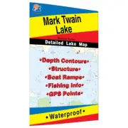 Mark Twain Lake Fishing Map-L157
