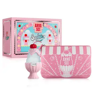 ANNA SUI 安娜蘇 果漾聖代粉紅禮盒 (粉紅柚惑淡香水 50ml +化妝包) (6折)