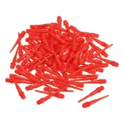 Plastic Dart Tips, 100 Pack 2BA Thread Soft Dart Tips Dart Accessories, Red