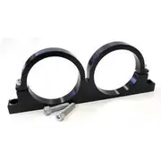 Aeroflow Dual Billet Filter Bracket, AF66-2246BLK