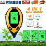 4 in 1 Soil PH Tester Moisture Sunlight Light Test Meter for Garden Farm Plant K