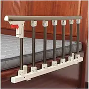 Side Guard for Elderly Foldable Bed Rail,Safety Side Guard for Elderly Assist Handle Handicap Bed Railing Champagne Aluminum Alloy Bumper Bar Guard Bed Side Handrail (Size : 136X40