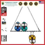 Multicolor Stained Glass Owl Suncatcher - Handmade Window Hanging Decor