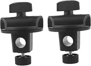 DRESSOOS 2pcs Adjustable Cross Bar Adapter for Microphone Stands Versatile Clamp for Live Streaming Music Recording and Stage Performances Easy Installation with Smooth Surface