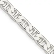 24 Inch Sterling Silver 6.5mm Flat Anchor Chain