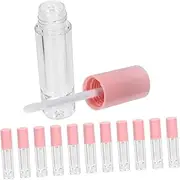 BATHVEVE 12Pcs Transparent Lip Gloss Bottles Portable Empty Lipstick Tubes for Lip Color Stylish Containers for Travel Home and Office Use