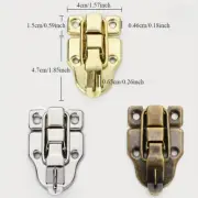 10x Metal Latch Lock Padlock Catch Clasp Hardware Toggle Hasp 4*6.2cm Set Retro
