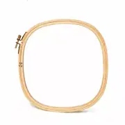 HARDWICKE Wooden Embroidery Hoops - 8.5" X 8.5" Square/Round