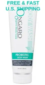 ORGANIC Beauty Body Wash Peptide Complex Probiotic Aloe Plant Apple STEM CELLS